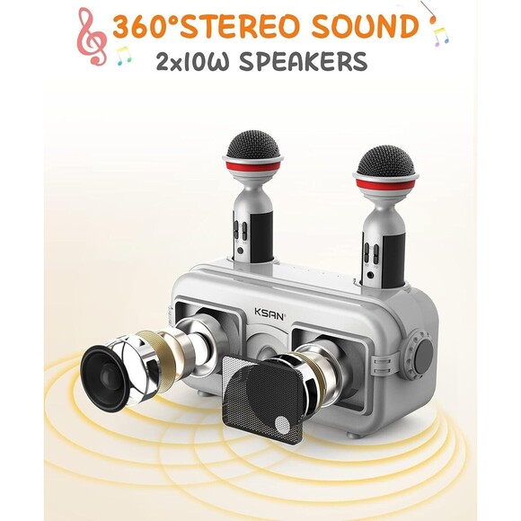 Karaoke Machine for Kids & Adults - KSAN VF-303 KARAOKE MACHINE FAMILY KTV - Picture 4 of 9